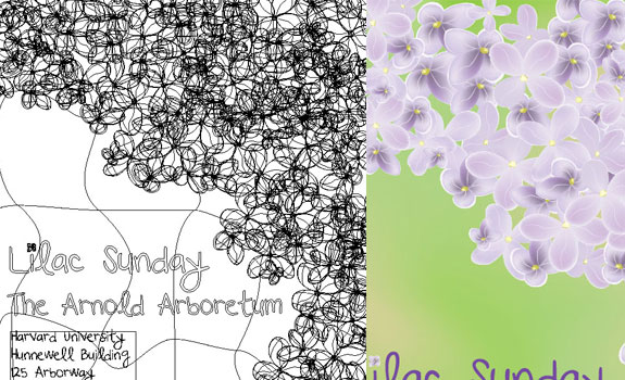 lilac illustrations. 